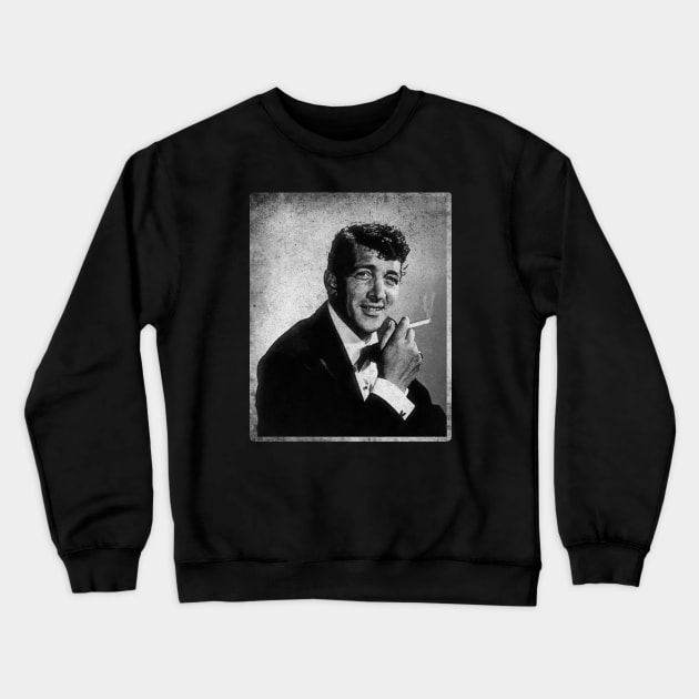 Dean Martin Vintage Black and White Crewneck Sweatshirt by AdiGimbal